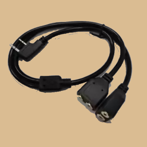 Dual Headset Splitter - K-Type for TF Radios - B Side LISTEN ONLY