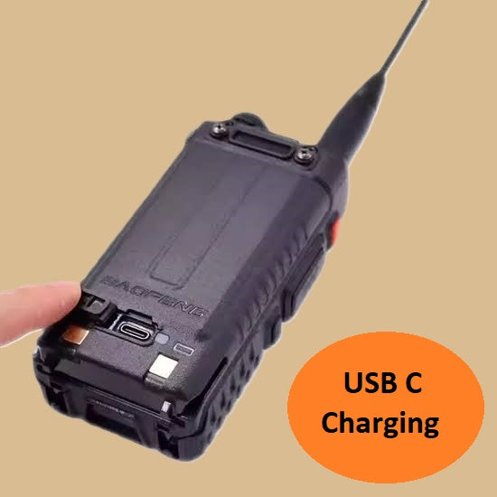 Baofeng UV5RM – Tri-Band/Hi-Power Trail Boss Radio with Tactical Antenna