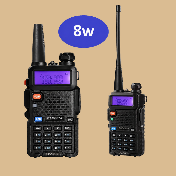 Baofeng UV5R 8W – High-Power Trail 2-Way Radio