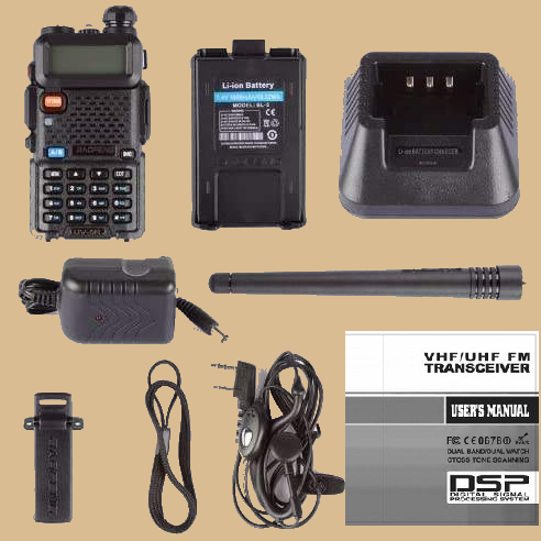 Baofeng UV5R 5W – Trail-Ready 2-Way Radio