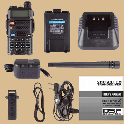 Baofeng UV5R 5W – Trail-Ready 2-Way Radio